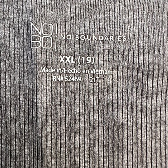 No Boundaries ~ Gray Ribbed Cami Top ~ size XXL - Picture 4 of 6